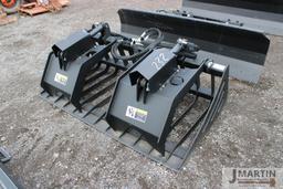 Skid mount 72'' 668# rock grapple bucket