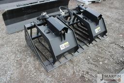 Skid mount 72'' 668# rock grapple bucket