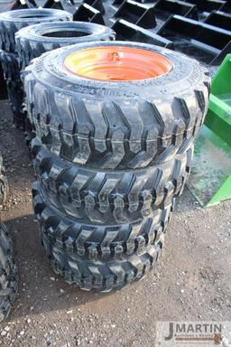 4- Forerunner 12-16.5 NHS sks-1 skid loader tires