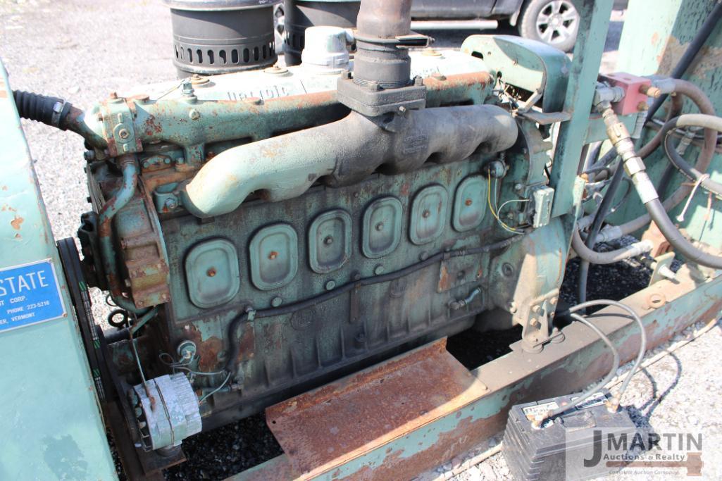 Detroit 6-71 diesel stationary motor