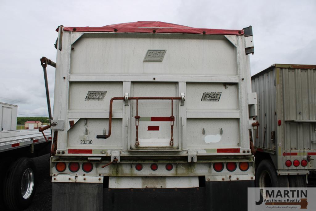 1998 East 40' frameless dump trailer