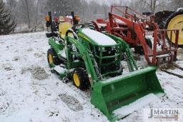 2021 JD 1023E compact w/ 120R front loader
