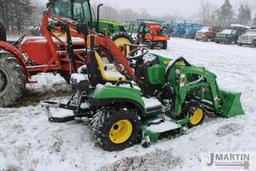 2021 JD 1023E compact w/ 120R front loader