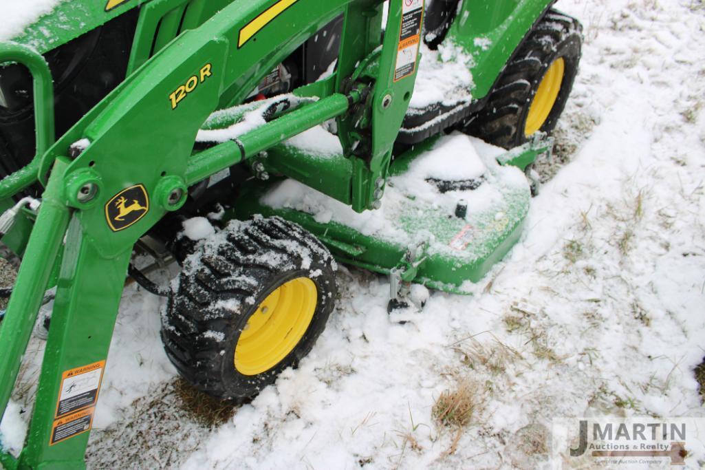 2021 JD 1023E compact w/ 120R front loader