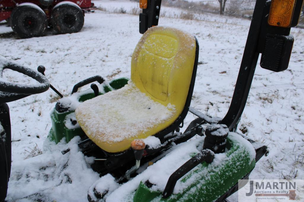 2021 JD 1023E compact w/ 120R front loader