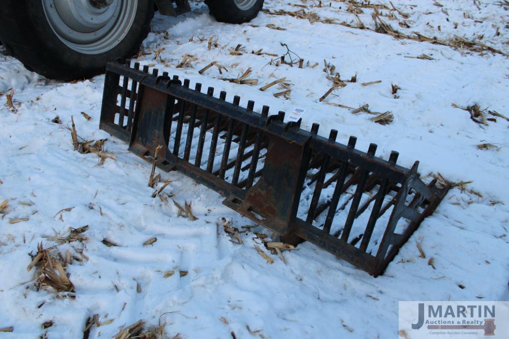 HLA 78'' HD skid mount rock bucket