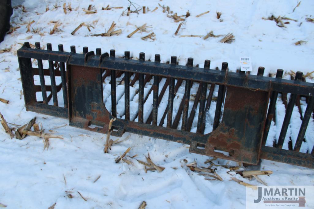 HLA 78'' HD skid mount rock bucket