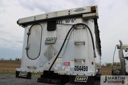 2016 East 39' x 96''x 60'' end dump trailer