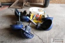 6 Steel water bowls