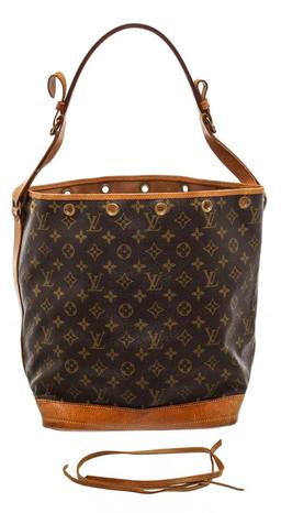 Louis Vuitton Monogram Canvas Leather Noe GM Drawstring Bag