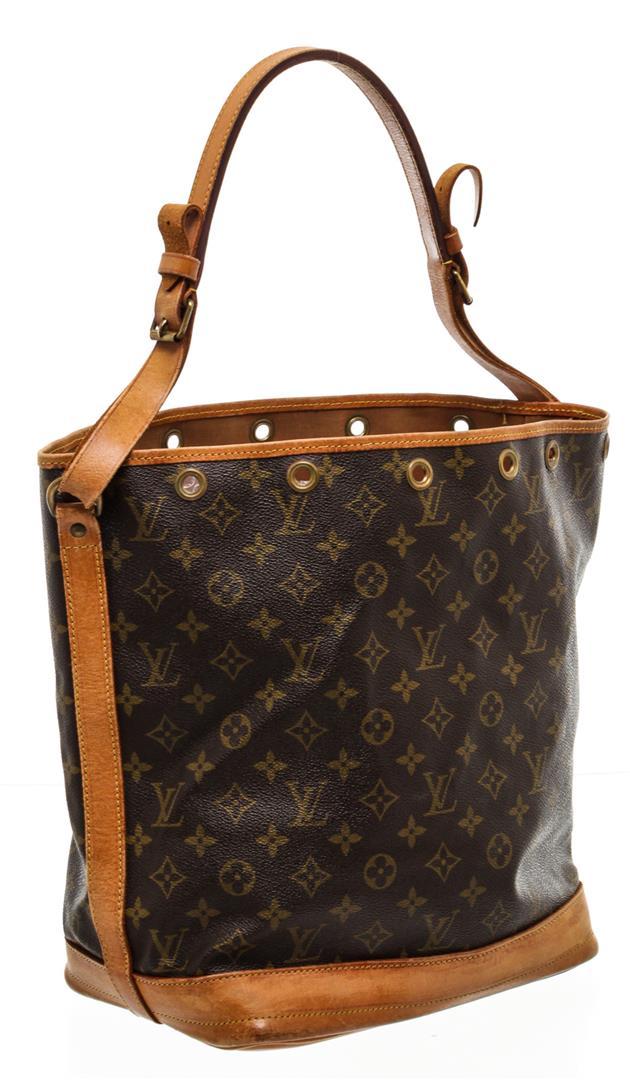 Louis Vuitton Monogram Canvas Leather Noe GM Drawstring Bag