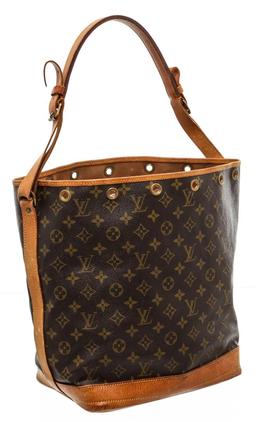 Louis Vuitton Monogram Canvas Leather Noe GM Drawstring Bag