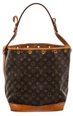 Louis Vuitton Monogram Canvas Leather Noe GM Drawstring Bag