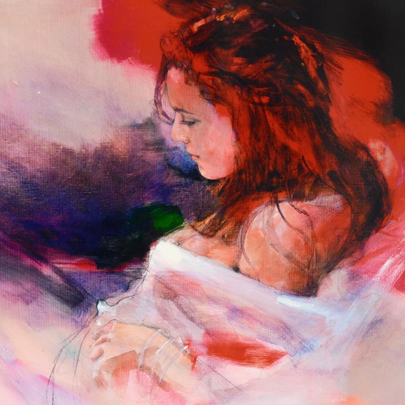 Woman in Red by Comyn, Christine
