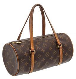 Louis Vuitton Monogram Canvas Leather Papillon 26 cm Shoulder Bag
