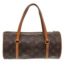 Louis Vuitton Monogram Canvas Leather Papillon 26 cm Shoulder Bag