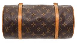 Louis Vuitton Monogram Canvas Leather Papillon 26 cm Shoulder Bag