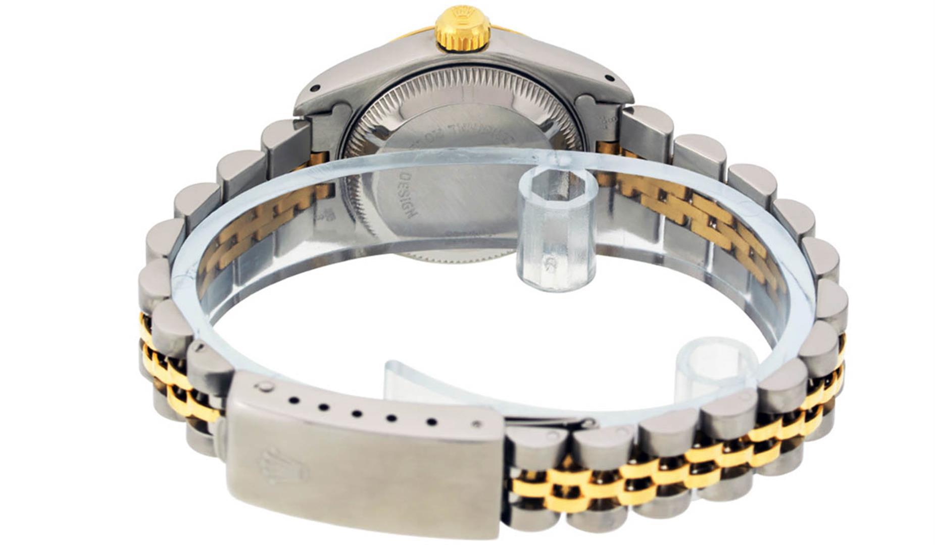 Rolex Ladies 2 Tone 14K Champagne Index Datejust Wristwatch