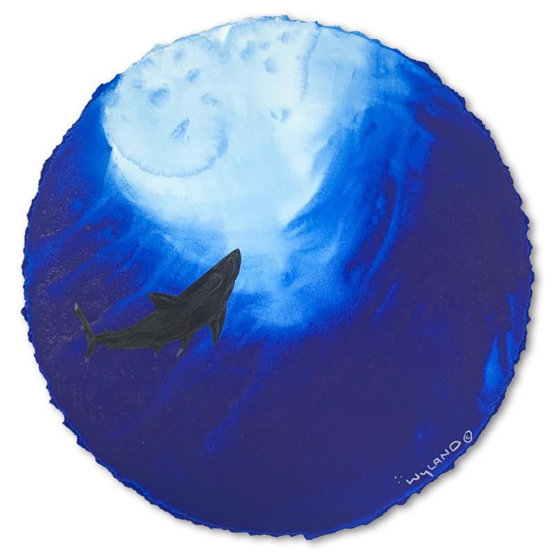 Deep Blue Shark by Wyland Original