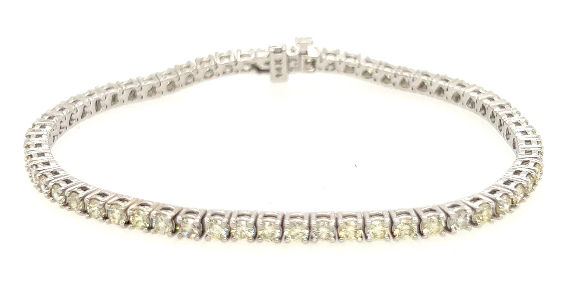 12.56 ctw Diamond Tennis Bracelet - 14KT White Gold