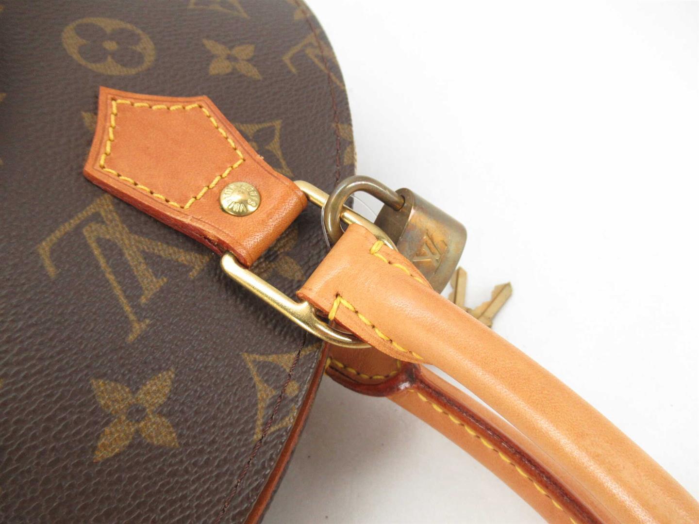 Louis Vuitton Brown Monogram Canvas Leather Ellipse PM Handbag