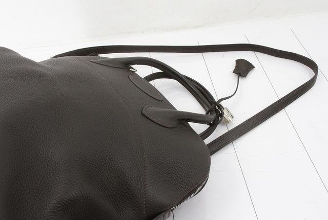 Hermes Black Togo Leather Bolide 35cm Shoulder Bag