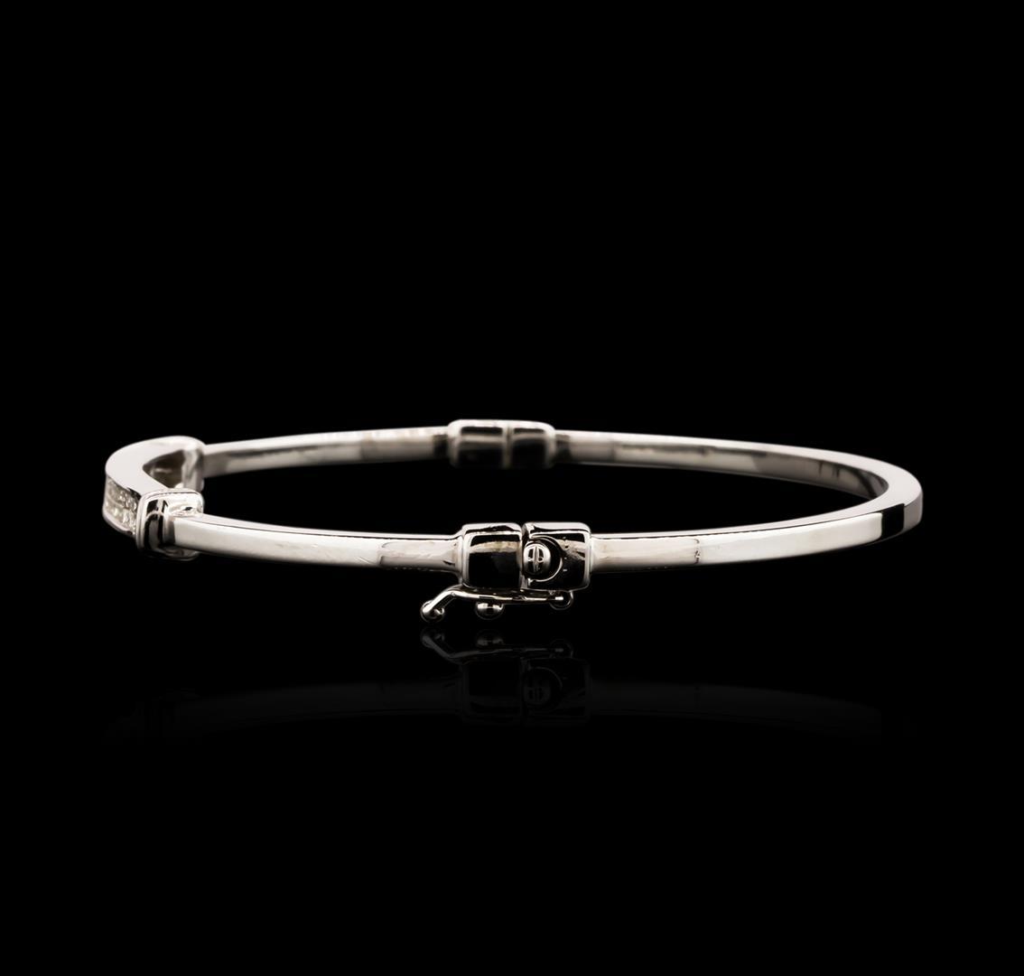 14KT White Gold 0.68 ctw Diamond Bangle Bracelet