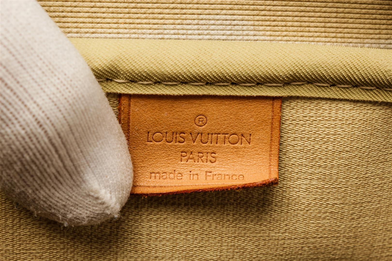 Louis Vuitton Brown Monogram Canvas Deauville Satchel Bag