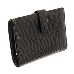 Louis Vuitton Black Epi Leather French Wallet