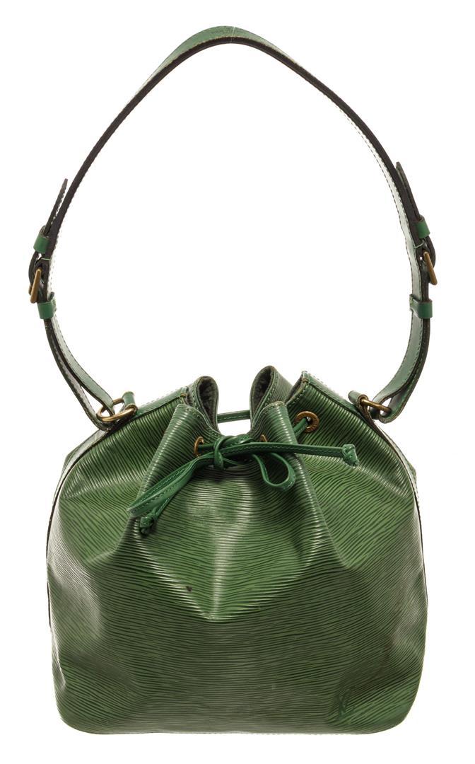 Louis Vuitton Green Epi Leather Noe PM Bucket Bag