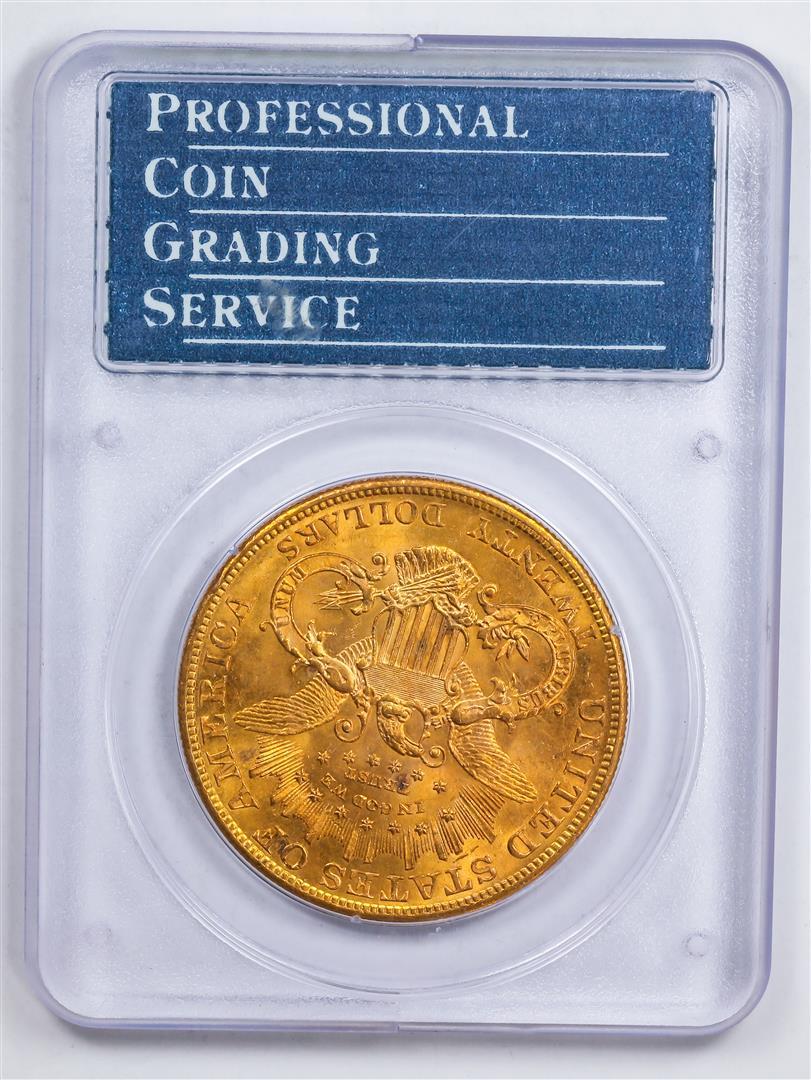 1904 $20 Double Eagle Gold Coin PCGS MS60