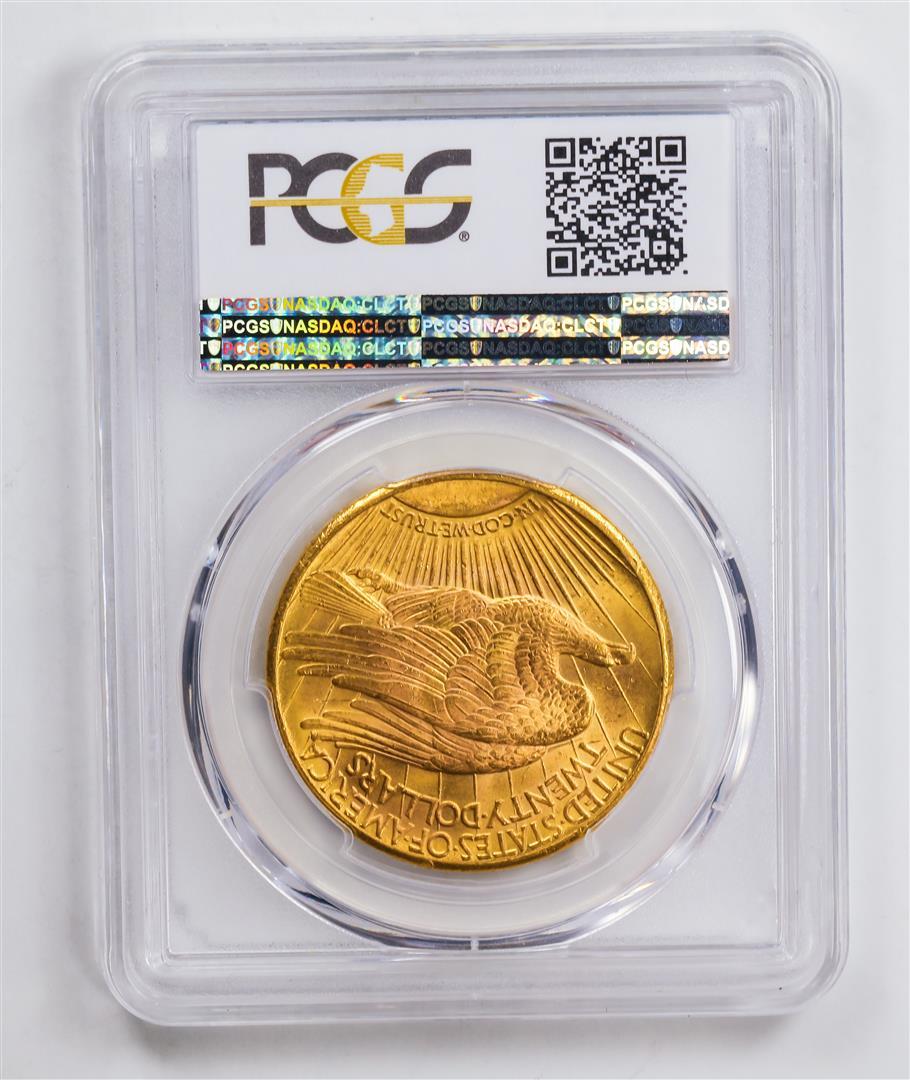 1927 $20 Double Eagle Gold Coin PCGS MS63