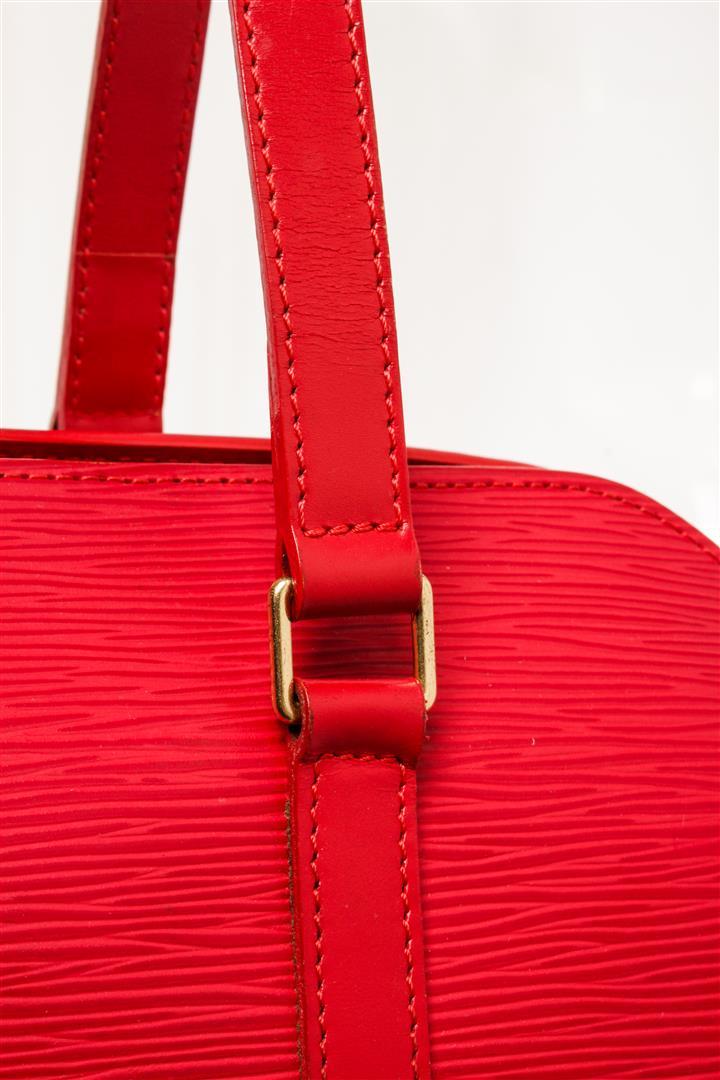 Louis Vuitton Red Epi Leather Soufflot Tote Bag