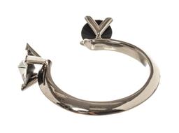 Louis Vuitton V Cuff Metal with Crystals Silver