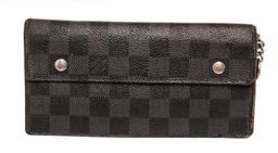 Louis Vuitton Grey Black Damier Canvas Accordian Wallet