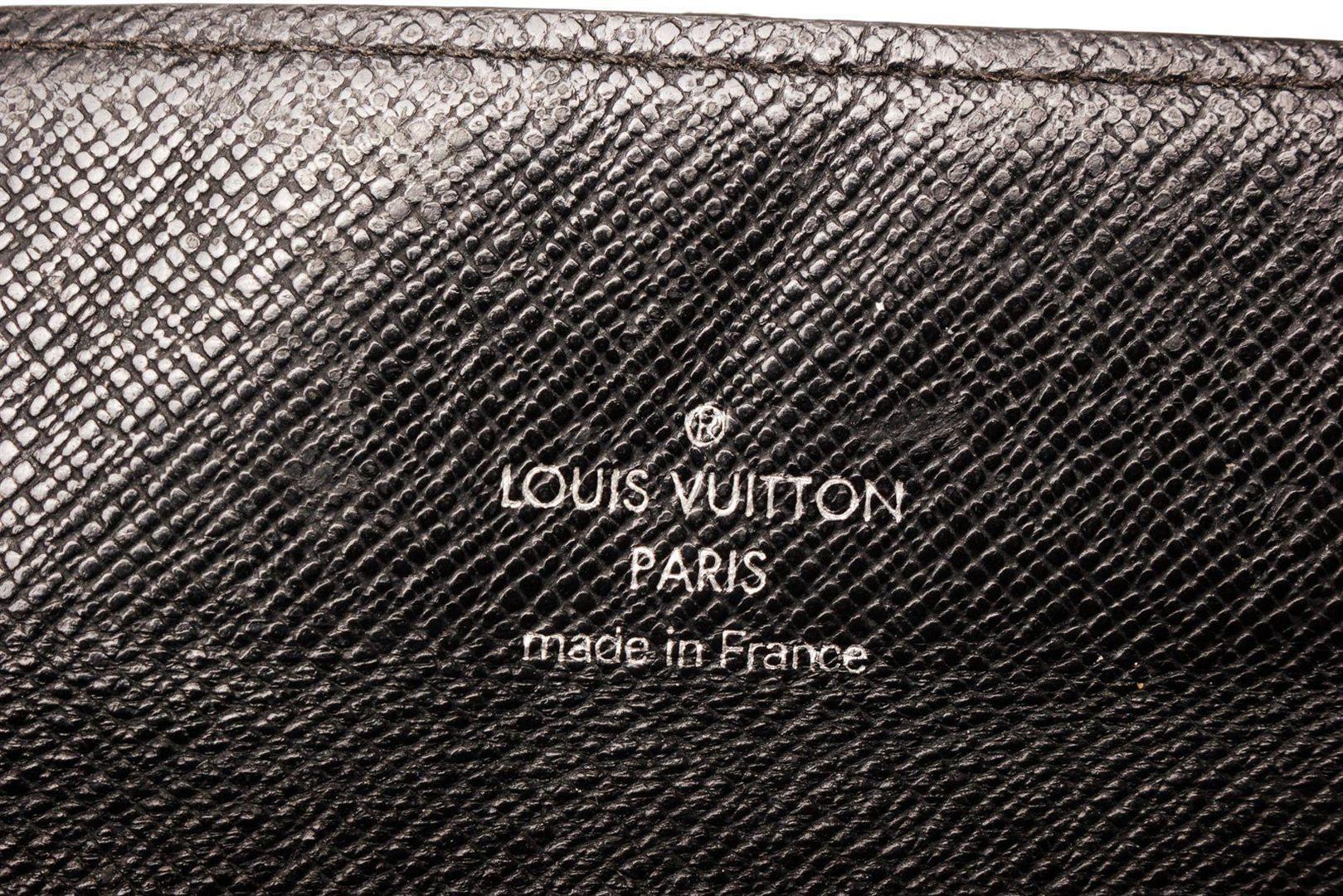 Louis Vuitton Grey Black Damier Canvas Accordian Wallet