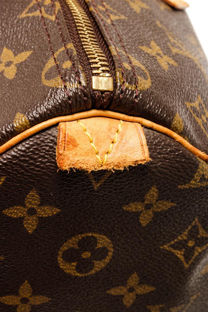 Louis Vuitton Brown Monogram Canvas Speedy 35 Handbag