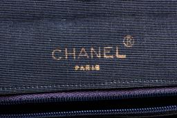 Chanel Navy Blue Fabric Envelope Flap Crossbody Bag