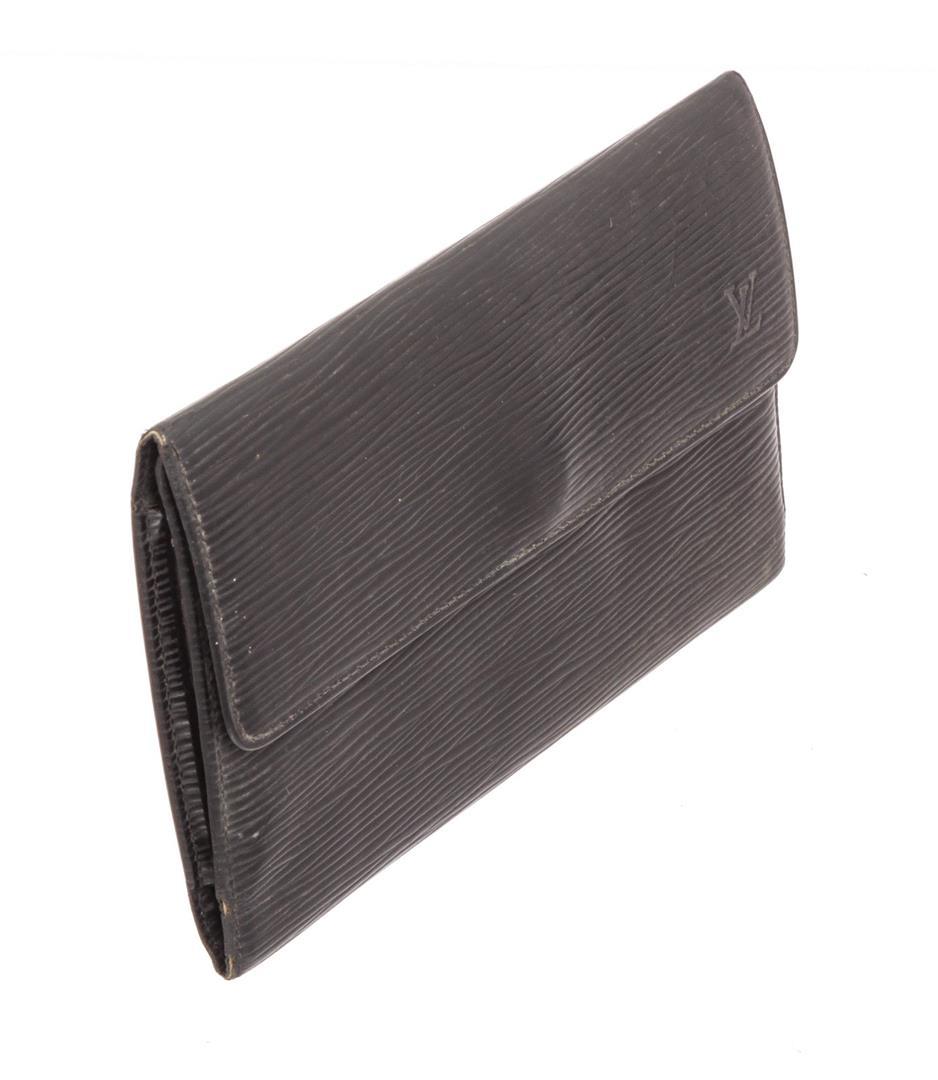 Louis Vuitton Black Epi Leather International Wallet