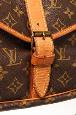 Louis Vuitton Brown monogram Saumur 35 Crossbody Bag