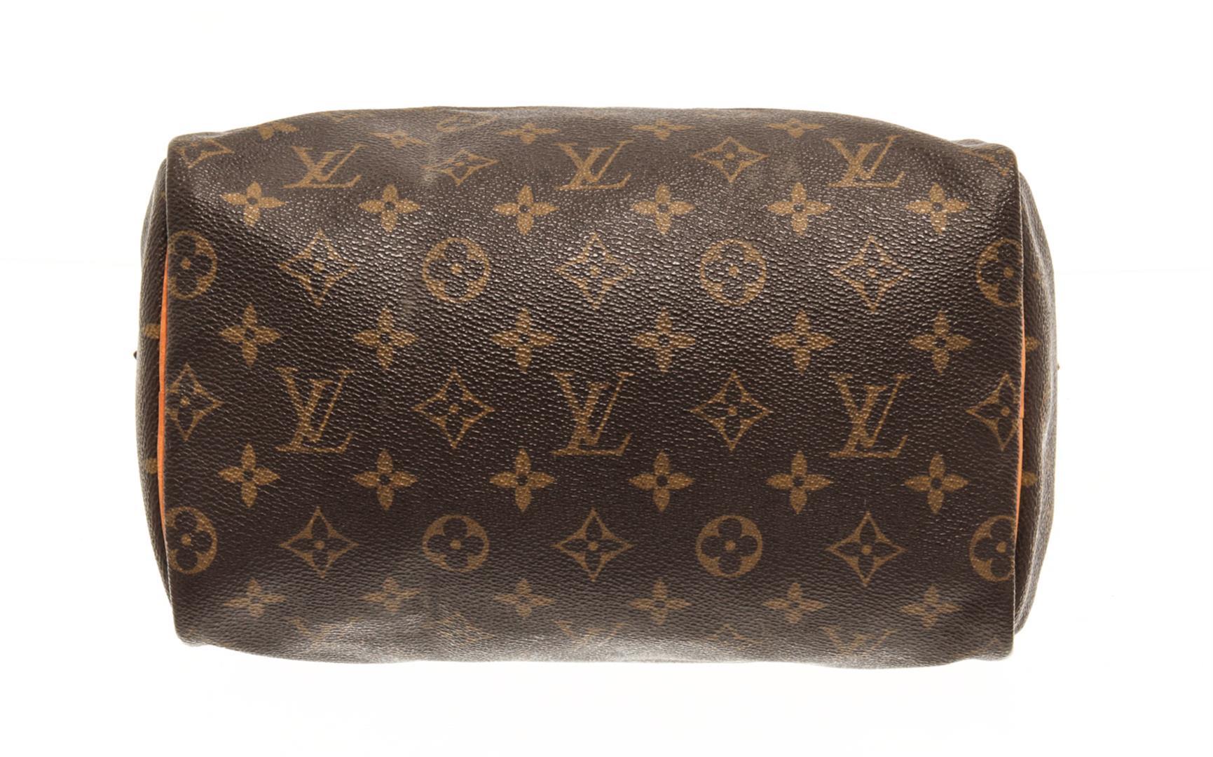 Louis Vuitton Brown Monogram Speedy 25 Satchel Bag