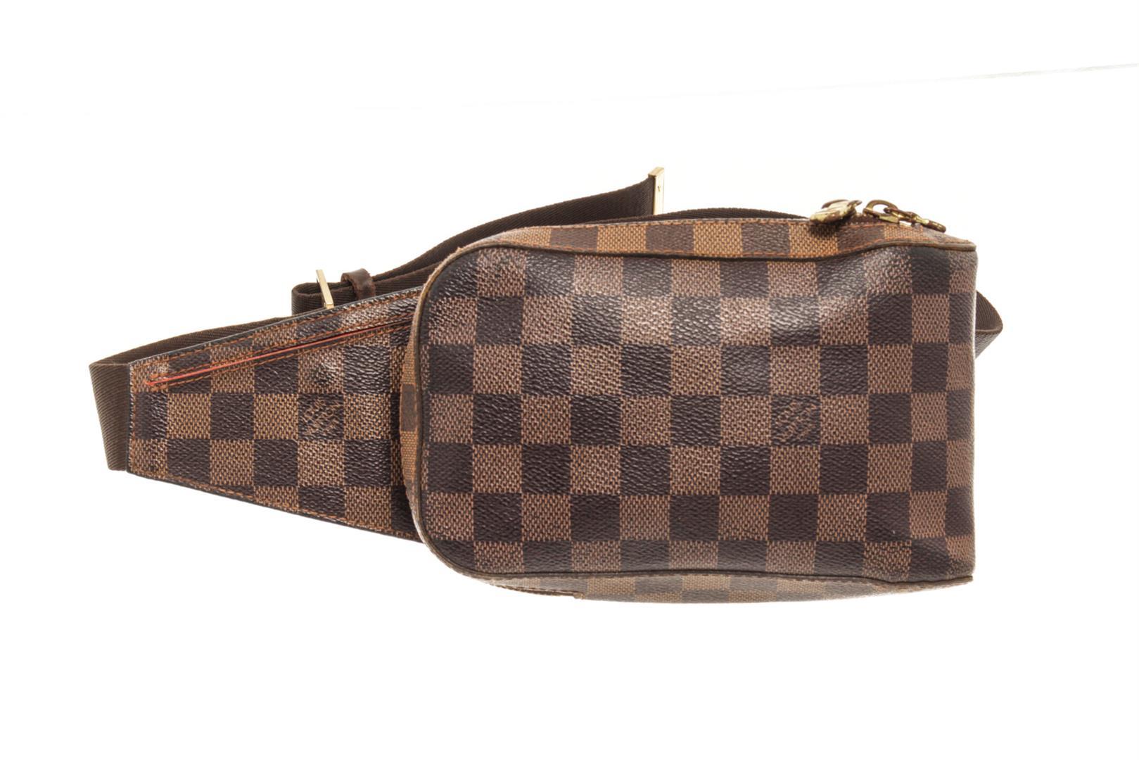 Louis Vuitton Brown Damier Ebene Canvas Geronimos Shoulder Bag