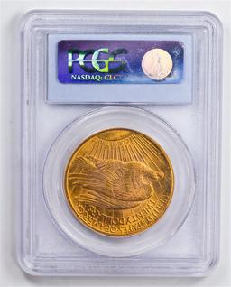 1927 $20 Double Eagle Gold Coin PCGS MS63