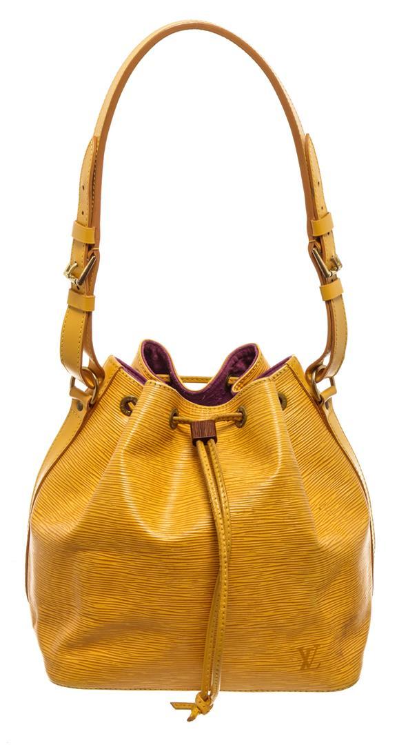 Louis Vuitton Yellow Epi Leather Noe PM Bag