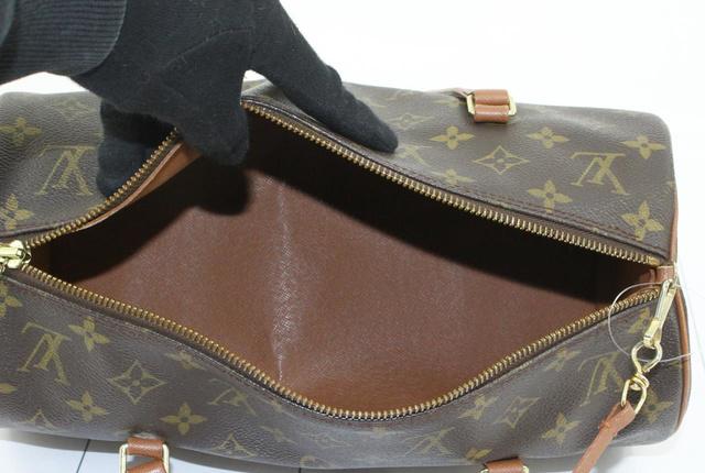 Louis Vuitton Brown Monogram Canvas Leather Papillon 30 cm Shoulder Bag