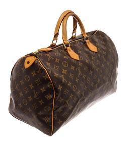 Louis Vuitton Brown Monogram Canvas Speedy 40 Satchel Bag