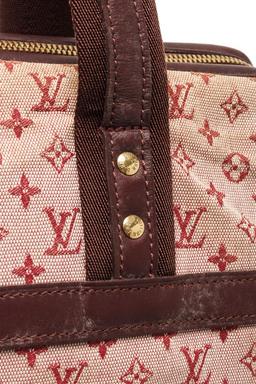 Louis Vuitton Red Monogram Mini Lin Canvas Josephine Gm Shoulder Bag