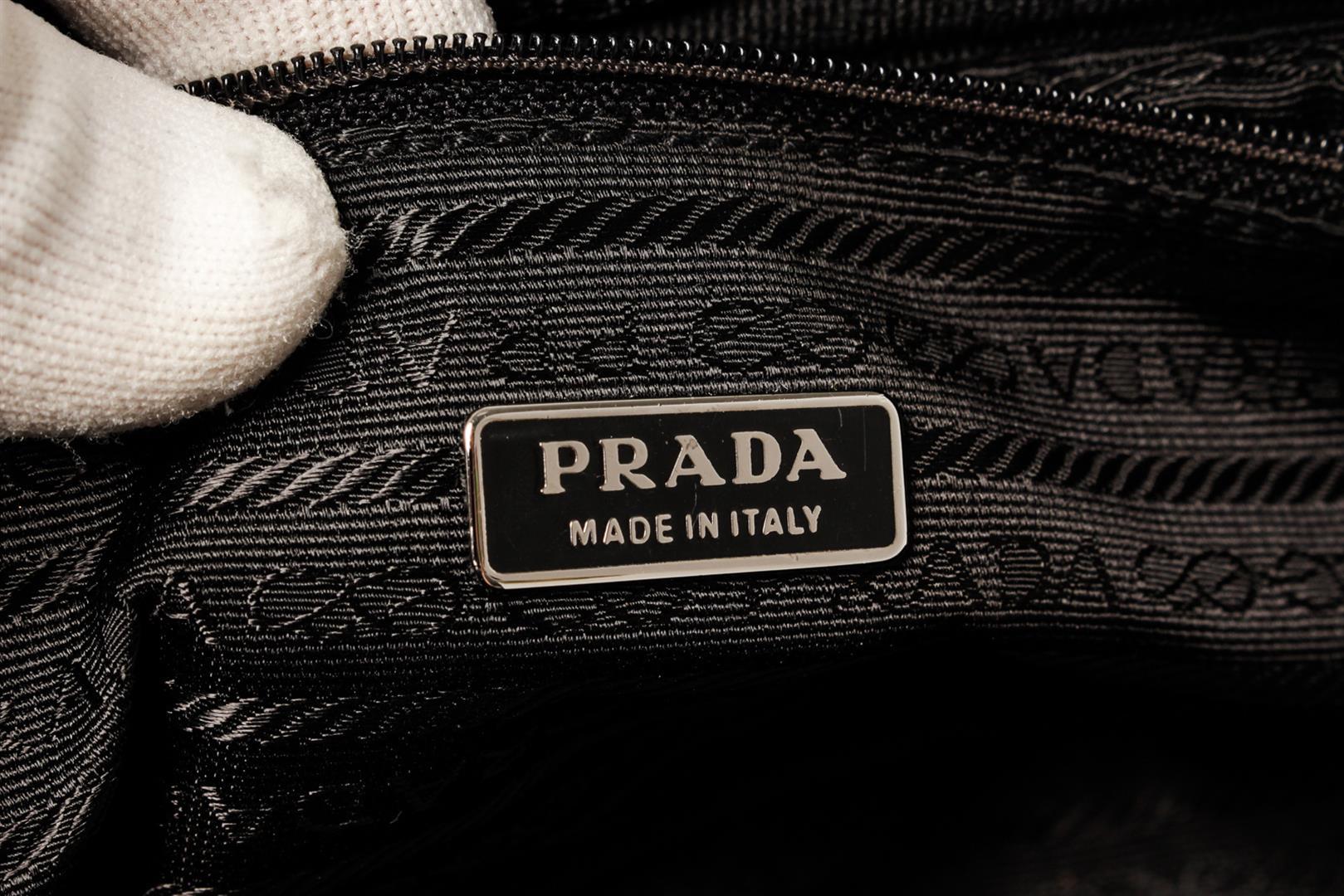 Prada Black Vitello Daino Leather Mini Satchel Bag