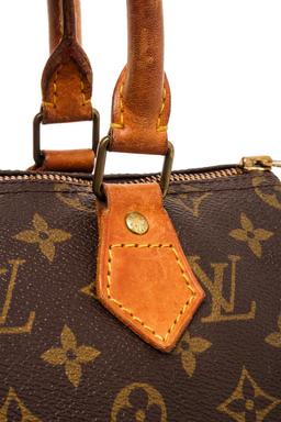 Louis Vuitton Brown Monogram Canvas Speedy 25 Satchel Bag