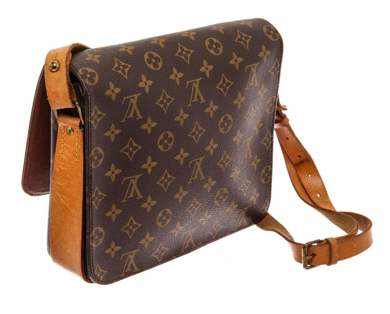 Louis Vuitton Brown Monogram Cartouchiere GM Messenger Bag